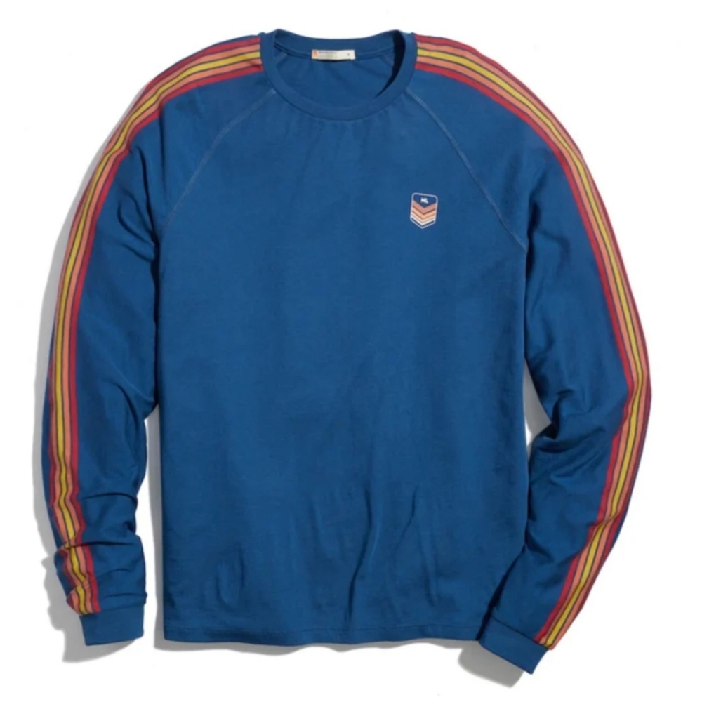 Marine Layer Archive Long Sleeve Stripe Tee M